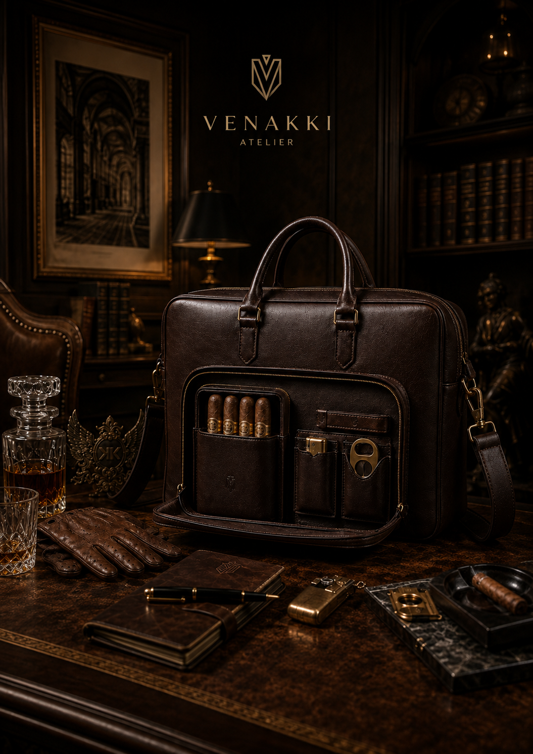 Atelier concept: a leather case and considered personal objects